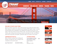 Tablet Screenshot of pacificcoasttrane.com